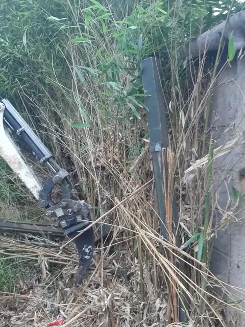 Bamboo clearance in progress, job photo 6