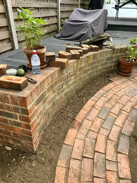 Patio and fence work after bamboo clearance, job photo 2