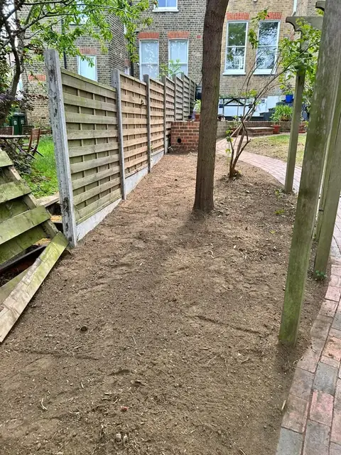 Patio and fence work after bamboo clearance, job photo 3