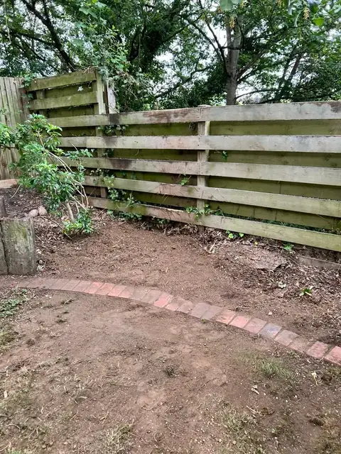 Patio and fence work after bamboo clearance, job photo 4